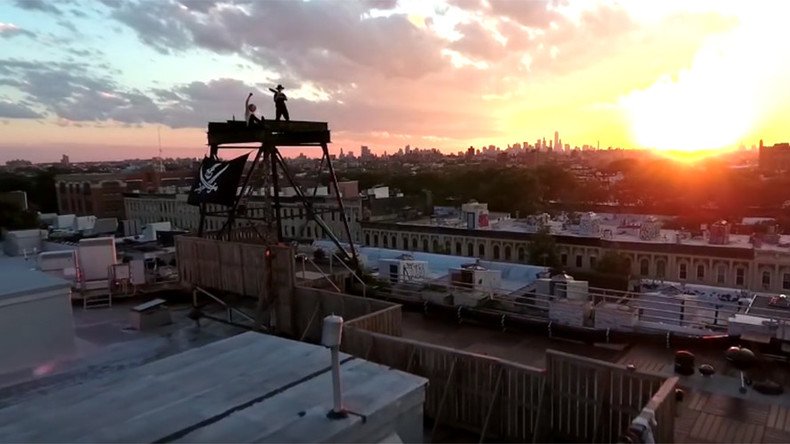 Drone pilots risk skirmish with NY law in taking viewers from subway depths to atop city skyline