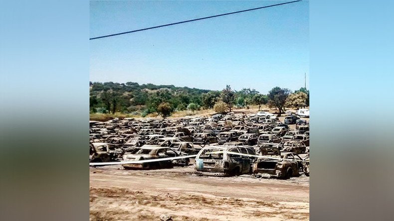 Carmageddon: 422 vehicles destroyed by inferno at Portuguese music festival (PHOTOS, VIDEO)