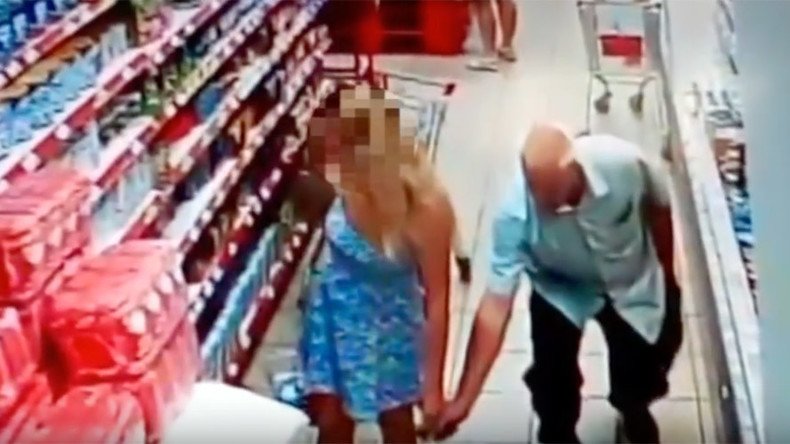 CCTV catches Russian ‘Peeping Tom’ snapping upskirt pics (VIDEO)