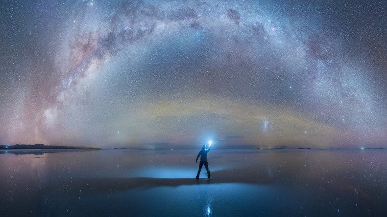 Surrounded by stars: Mesmerizing Milky Way mirrored in Bolivia's salt flats (PHOTOS)