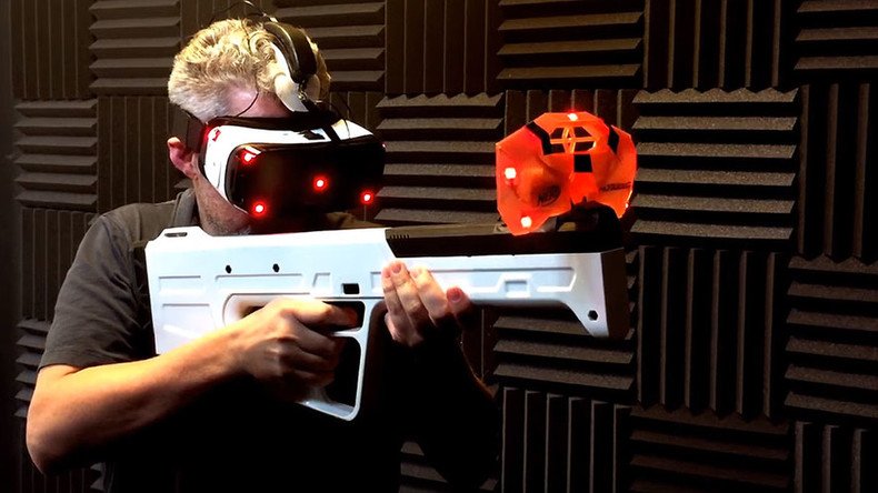 Virtual reality gun comes with real-life recoil