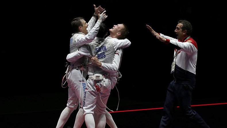 Russian men’s foil fencing team beats France to win Rio gold