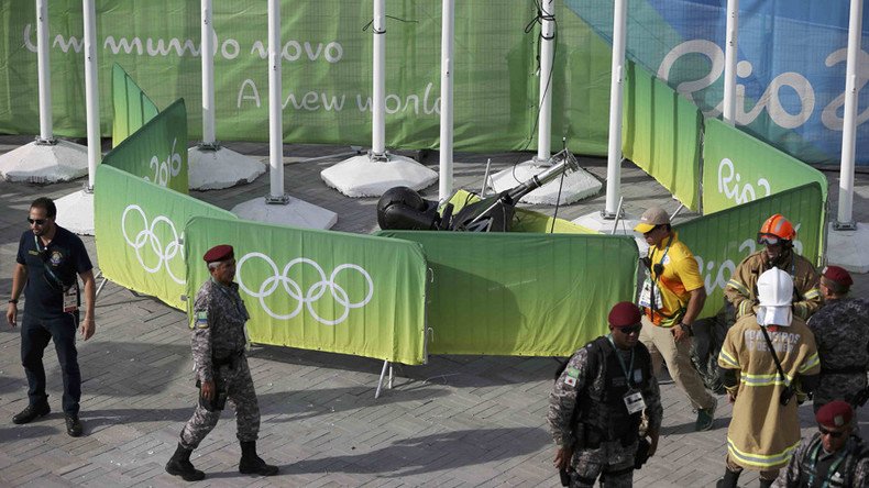 100kg ‘spidercam’ crashes into crowd in Rio Olympic Park, injures 7 