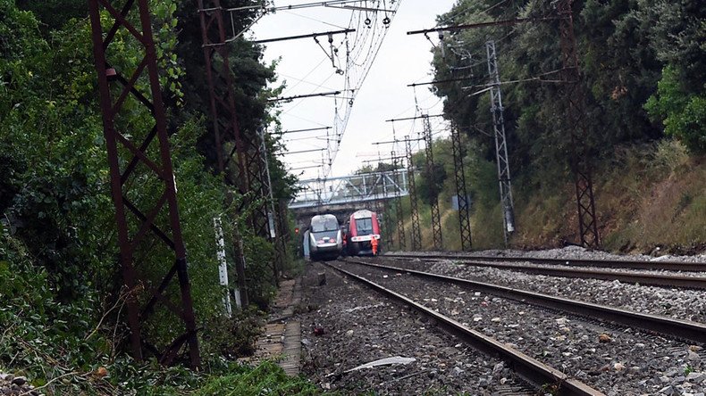 Train crashes in southern France, about 60 injured - local media