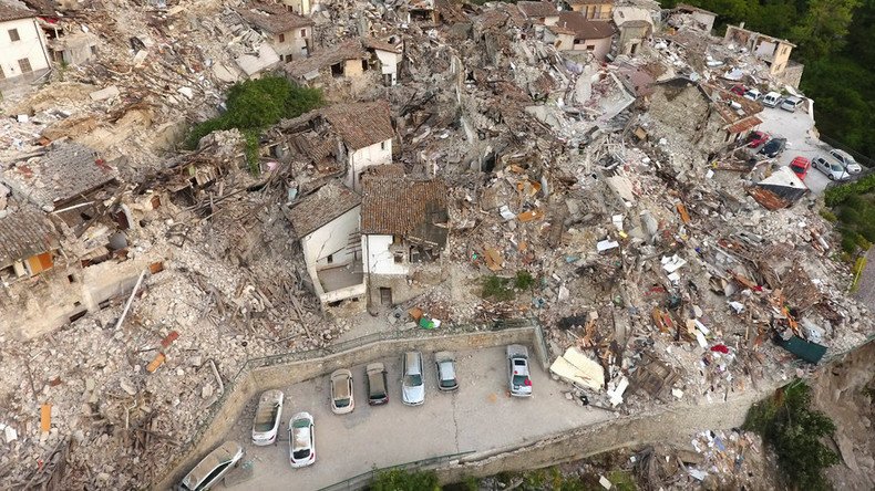 Ruins & rubble: Drone VIDEO captures scale of devastation of Italian quake