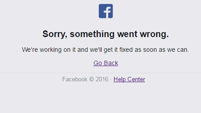 'Sorry': Facebook went down, Friday briefly ruined