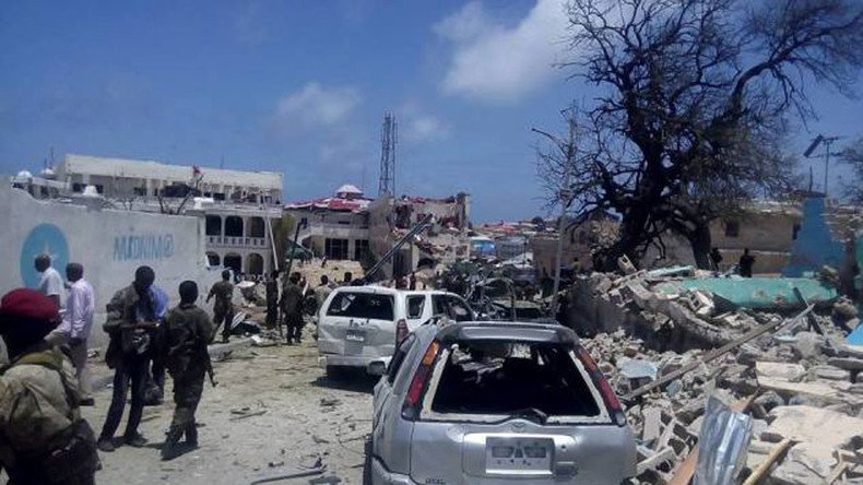 5 killed as car bomb explodes outside Somali president’s residence, nearby hotels destroyed
