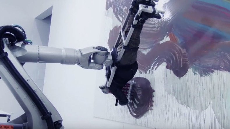 Robot uses artist’s body as paintbrush to create abstract art (VIDEO)
