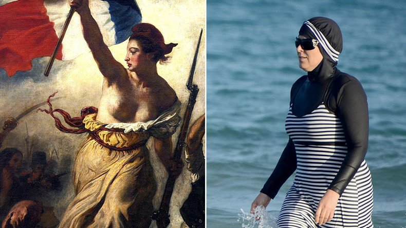 ‘Naked breasts, not burkinis!’ French PM wades into stormy waters with national identity speech