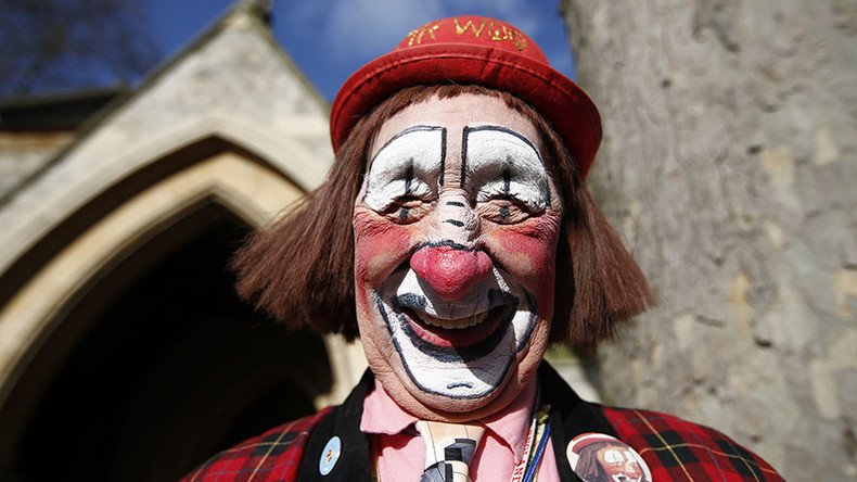 We all float down here: Clowns luring children into woods