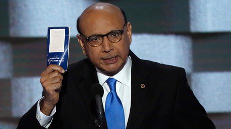 Gold Star Muslim father Khan deleted law firm website after criticizing Trump – report