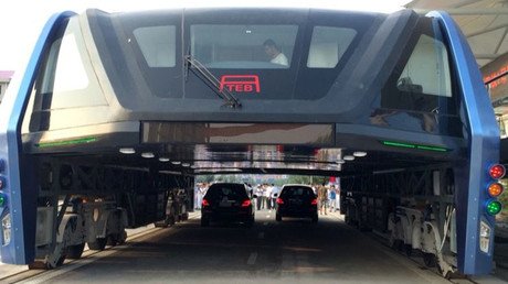 Turns out that futuristic elevated bus is a scam, according to Chinese media