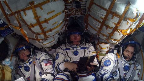 ‘Why the f*** did I go? 'Cause once you lie on the sofa, you’re dead': Cosmonauts chat on way to ISS