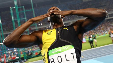 Jamaica celebrates: Bolt beats Gatlin in 100m sprint to win Rio gold & 7th Olympic title