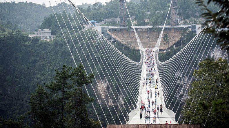 World’s highest & longest glass bridge closes indefinitely 2 weeks after grand opening