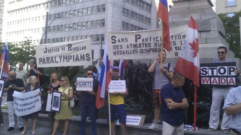 ‘Pure hypocrisy’: Activists in Canada protest Russian Paralympic team ban (PHOTO)  