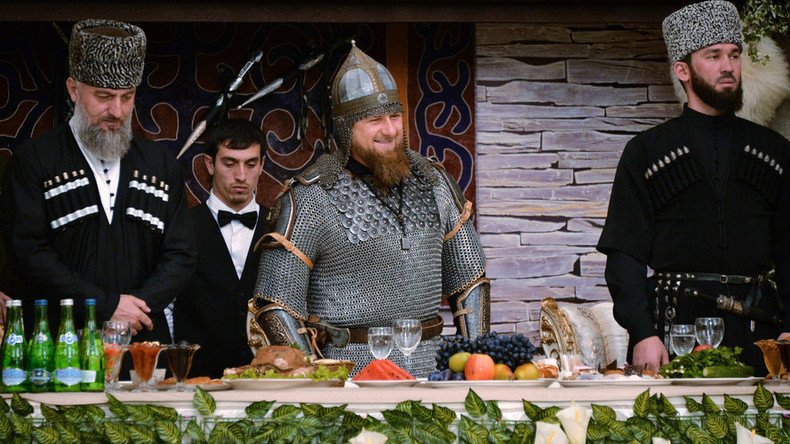 Chechnya leader Kadyrov celebrates Women’s Day in suit of armor (VIDEO)