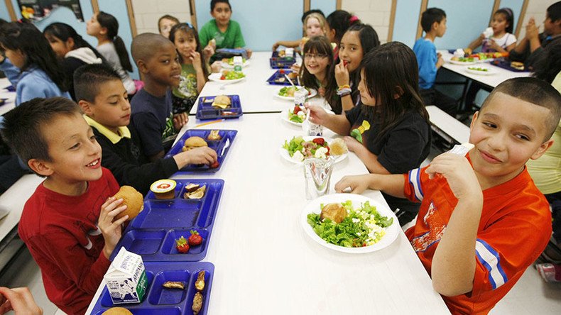 In America, if your parents owe $25, they take your school lunch