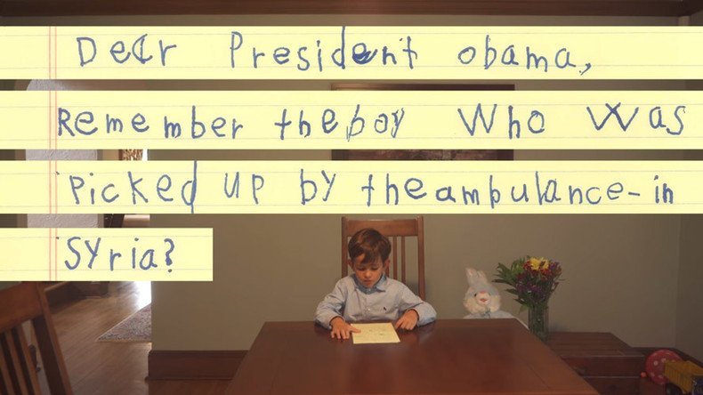 ‘He will be our brother’: 6-yo American writes to Obama, offers his home to Syrian boy