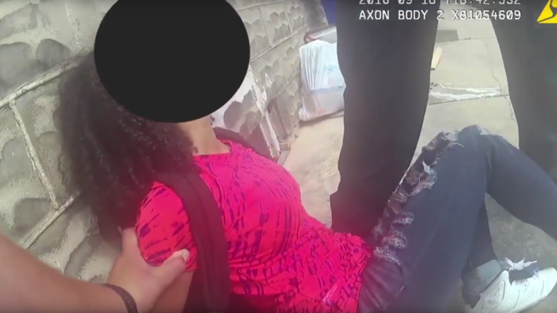 Body cam shows 15yo girl pepper-sprayed by Maryland police during arrest (VIDEO)