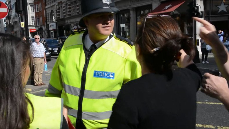 London cop investigated for racism after row with pro-Kurdish protester (VIDEO)