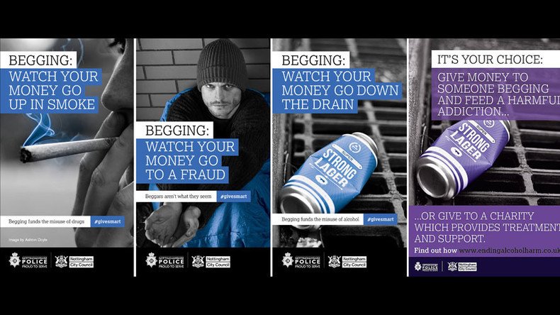 Anti-begging posters banned for unfair treatment of ‘vulnerable’ homeless
