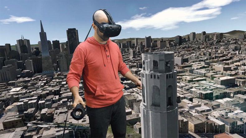 Like a giant: Teleport & trample through US cities with VR headset game (VIDEO)