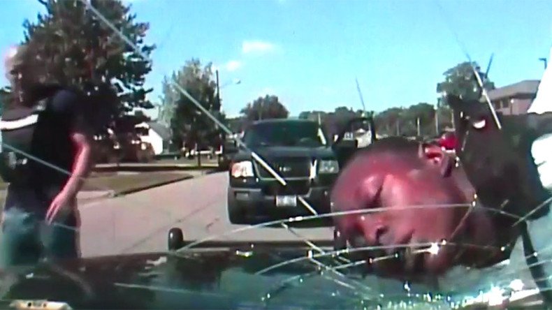 Ohio cop shatters windshield of police cruiser with handcuffed man’s face (VIDEO)