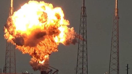 Watch as massive fireball engulfs SpaceX’s Falcon 9 rocket (VIDEOS)