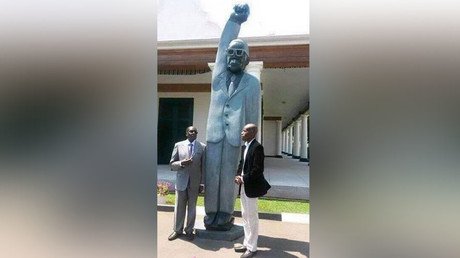 Zimbabwe’s Mugabe ridiculed online after unveiling ‘Superman’ statue of himself