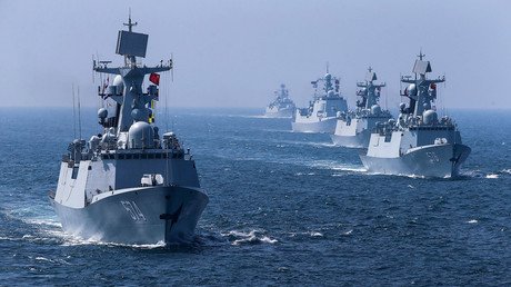 Troops land from air & sea in spectacular finale to Russia-China naval drills