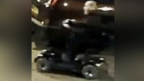 GTA Dagenham? Burglars filmed fleeing crime scene... on a mobility scooter (VIDEO)