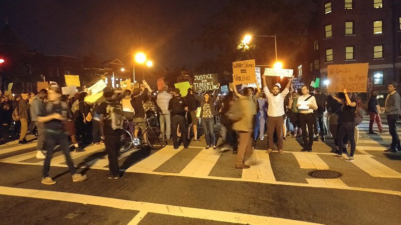 Protests shut down streets in DC to demand justice for Terrence Sterling (VIDEO)