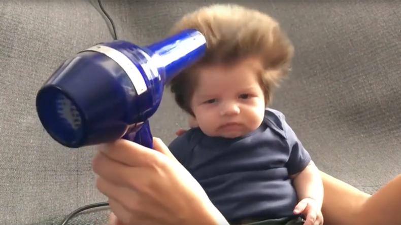 Baby’s insanely fluffy bouffant hair breaks the internet (VIDEO) — RT ...