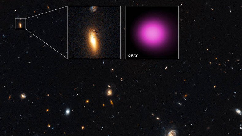 ‘Wandering’ black hole spotted after intergalactic collision (IMAGE)