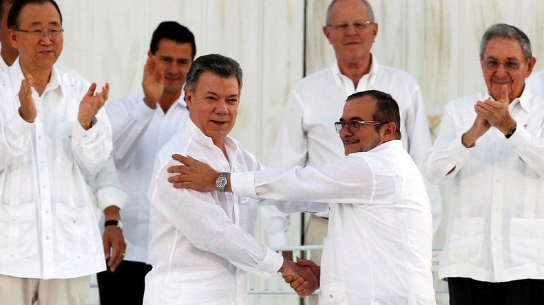Nobel Peace Prize awarded to Colombian President Santos for FARC deal