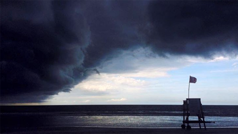 Daredevil surfers tackle Hurricane Matthew’s mammoth wind & waves (VIDEOS, PHOTO)