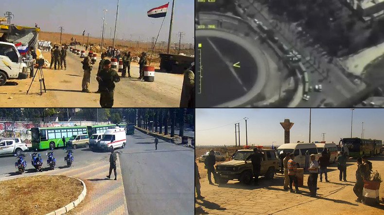Russian MoD livestreams from Aleppo as civilians leave militant-held areas