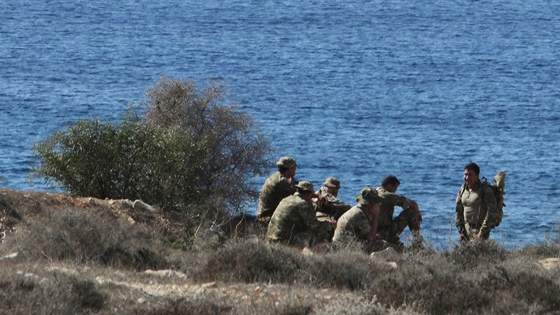 British troops locked in 9-hour standoff with protesters at Cyprus military base