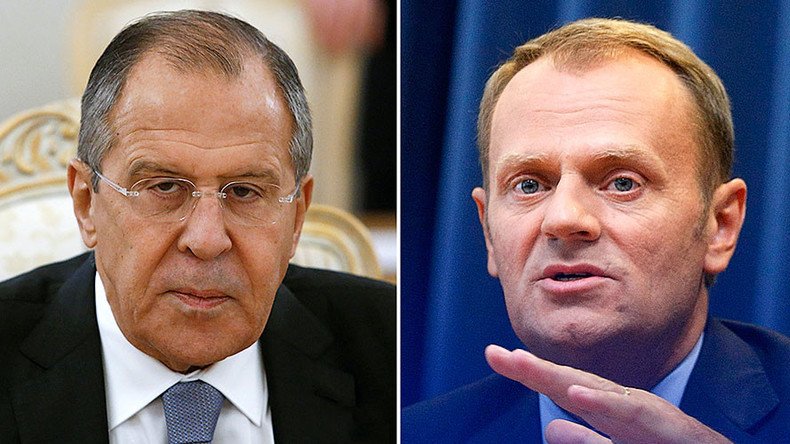 ‘We want strong EU’: Lavrov dismisses ‘Russophobic’ Tusk claim that Russia seeks to weaken bloc
