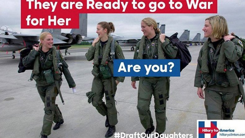#DraftOurDaughters: Fake Clinton conscription ads flood internet