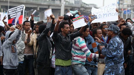 Fatalities reported after police fired tear gas at anti-government rally in Ethiopia