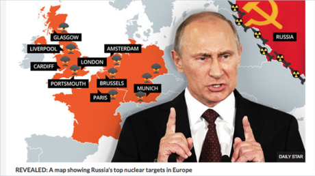 British tabloids go into WWIII frenzy over reported pull-out of Russian officials’ relatives