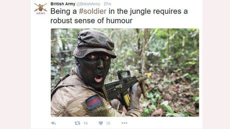 Twitter loses it over British Army ‘blackface’ tweet