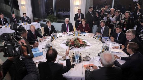 Putin & European leaders in Berlin to talk E. Ukraine, Syria