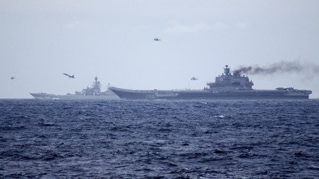 NATO, EU ships ‘mark’ Russian fleet as it passes through English Channel (VIDEO)