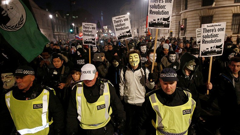 Over 50 Anonymous activists arrested at Million Mask March in London ...