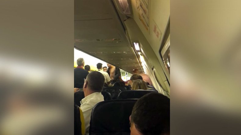 Mile high fight club: Brawl on Ryanair flight forces landing (VIDEO)