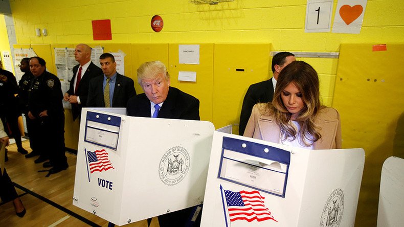 Trump booed & heckled at NY polling place
