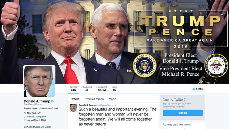 Donald Trump’s first act as president-elect? Update Twitter bio